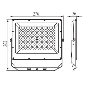 Kanlux ACETE 100W CCT GR reflektor, állítható színhőmérséklet 3000K 4000K 6500K, 38494