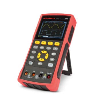 Maxwell 25360 Kézi oszcilloszkóp, akkumulátoros, 3.5" színes LCD, AC/DC, 400V, 40MHz, 2 csatorna, 8K/4K