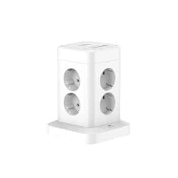 WinningStar DA01162 Kocka elosztó, 8-as + 3 x USB + 1 x Type-C, 3 m