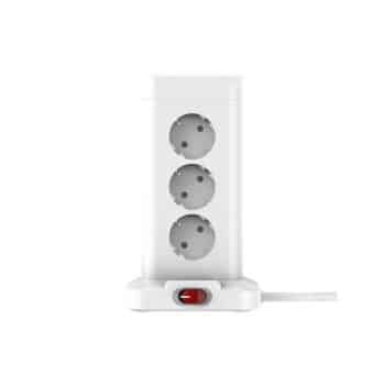 WinningStar  DA01163 Kocka elosztó, 12 dugalj, + 3 x USB + 1 x Type-C, 3 m